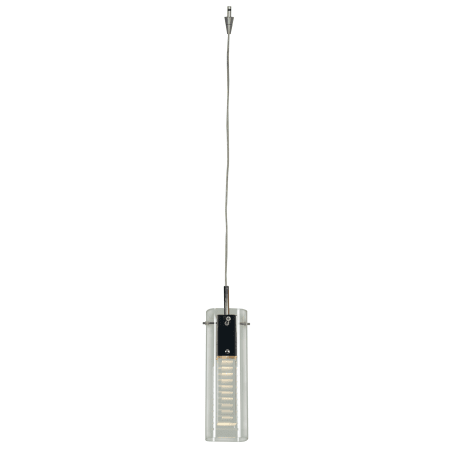 A large image of the Access Lighting 52072UJ-0 Brushed Steel / Clear Crystal