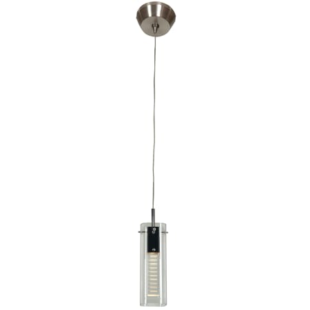 A large image of the Access Lighting 52072UJ-3 Brushed Steel / Clear Crystal