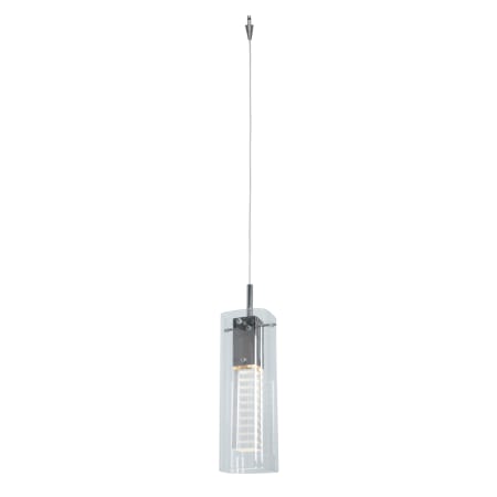 A large image of the Access Lighting 52073UJ Brushed Steel / Clear Crystal