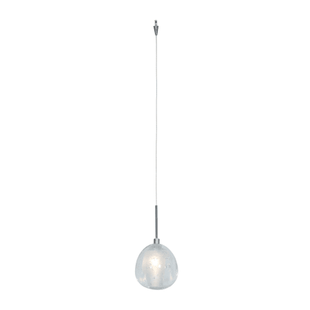 A large image of the Access Lighting 52075UJ Brushed Steel / Clear Crystal