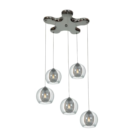A large image of the Access Lighting 52076 Chrome / Clear