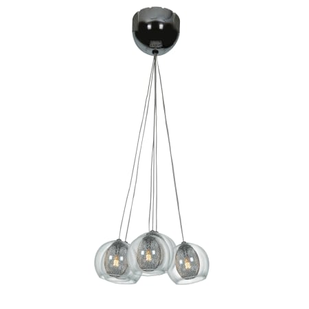 A large image of the Access Lighting 52077 Chrome / Clear