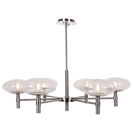 A large image of the Access Lighting 52093LEDDLP Brushed Steel / Clear