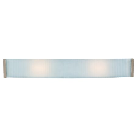 A large image of the Access Lighting 62043 Brushed Steel / Checkered Frosted