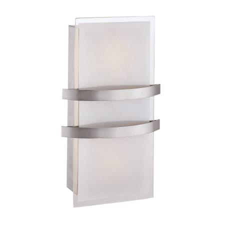 A large image of the Access Lighting 62218LED Brushed Steel / Opal