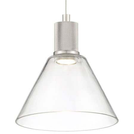 A large image of the Access Lighting 63140LEDD/CLR Brushed Steel