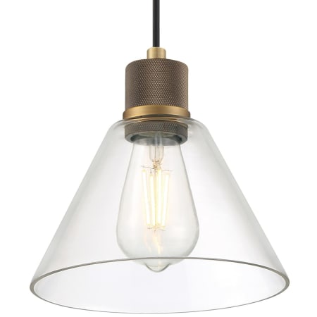 A large image of the Access Lighting 63140LEDDLP/CLR Antique Brushed Brass