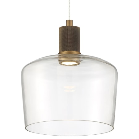 A large image of the Access Lighting 63141LEDD/CLR Antique Brushed Brass