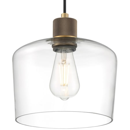 A large image of the Access Lighting 63141LEDDLP/CLR Antique Brushed Brass