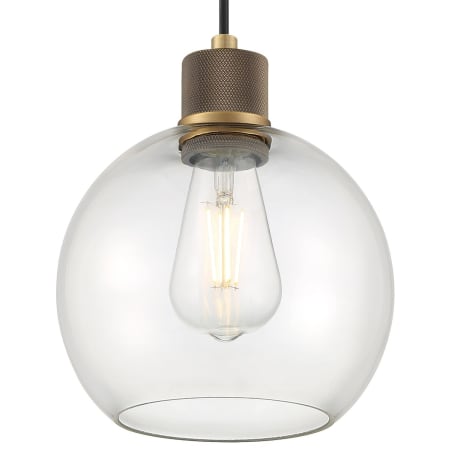 A large image of the Access Lighting 63142LEDDLP/CLR Antique Brushed Brass