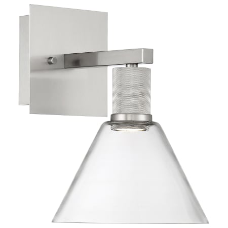 A large image of the Access Lighting 63143LEDD/CLR Brushed Steel