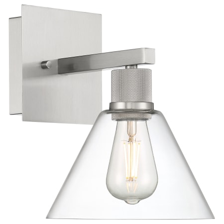 A large image of the Access Lighting 63143LEDDLP/CLR Brushed Steel