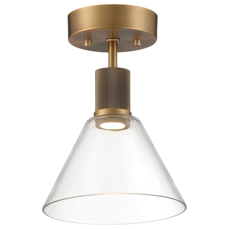 A large image of the Access Lighting 63146LEDD/CLR Antique Brushed Brass