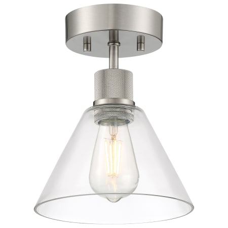 A large image of the Access Lighting 63146LEDDLP/CLR Brushed Steel