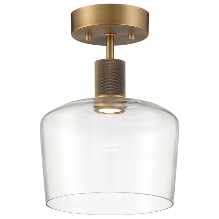 A large image of the Access Lighting 63147LEDD/CLR Antique Brushed Brass