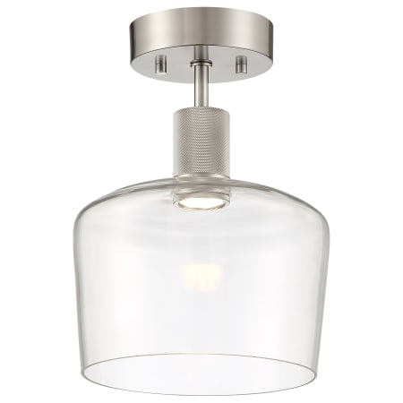 A large image of the Access Lighting 63147LEDD/CLR Brushed Steel