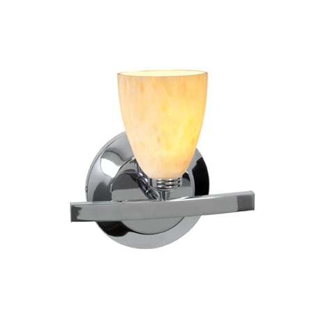 A large image of the Access Lighting 63811-41 Chrome / Amber Marble