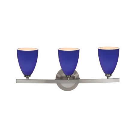 A large image of the Access Lighting 63813-19 Matte Chrome / Cobalt