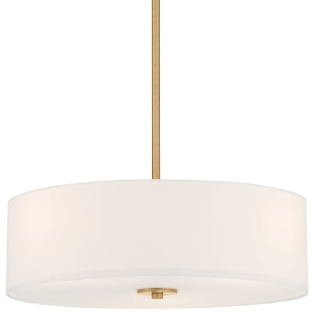 A large image of the Access Lighting 64065LEDDLP/WH Antique Brushed Brass