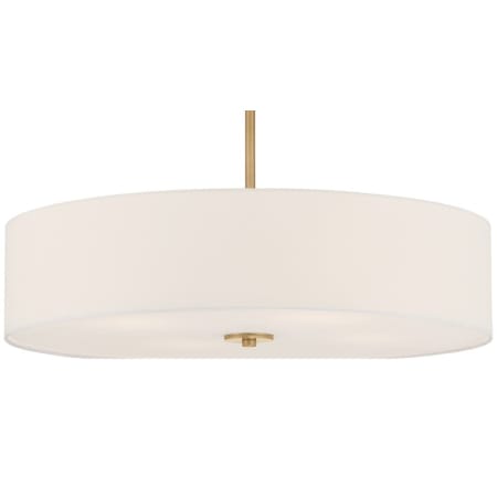 A large image of the Access Lighting 64066LEDDLP/WH Antique Brushed Brass