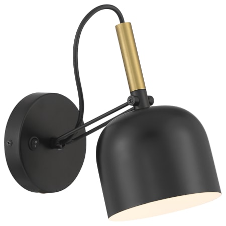 A large image of the Access Lighting 72018LEDD Black / Antique Brushed Brass