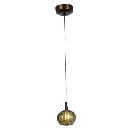 A large image of the Access Lighting 72980LED Bronze / Green Opaline