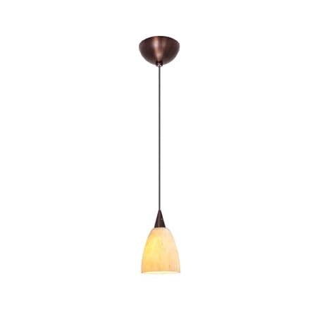 A large image of the Access Lighting 90941 Bronze / Amber Marble