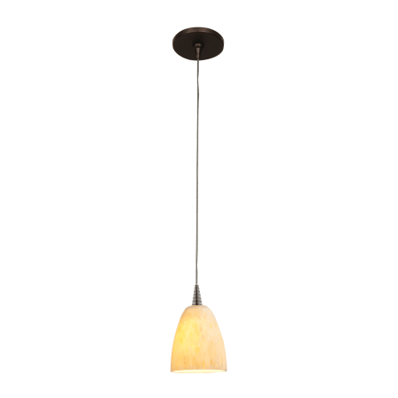 A large image of the Access Lighting 94941-12V-1 Bronze / Amber Marble