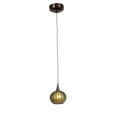 A large image of the Access Lighting 94980 Bronze / Green Opaline