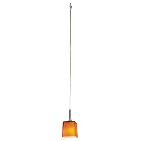 A large image of the Access Lighting 96918-12V-0 Brushed Steel / Amber