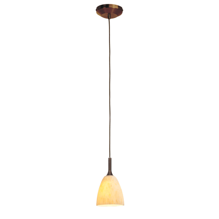 A large image of the Access Lighting 96941 Bronze / Amber Marble