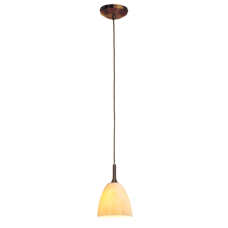 A large image of the Access Lighting 96942-120V-5 Bronze / Amber Marble