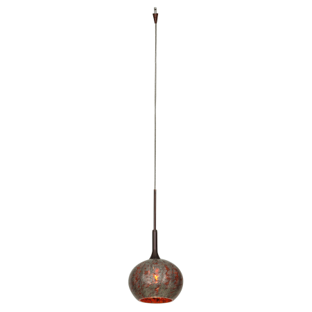 A large image of the Access Lighting 96980-12V-0 Bronze / Green Opaline