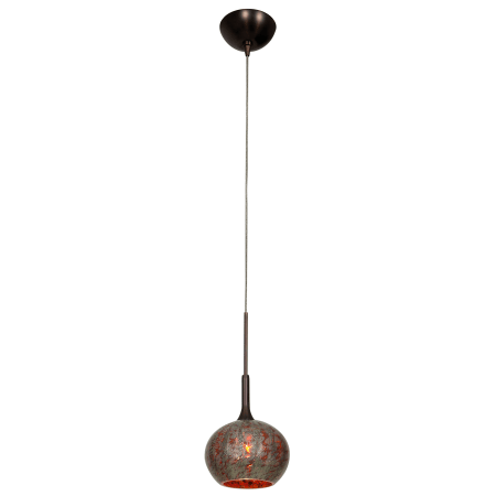 A large image of the Access Lighting 96980-12V-2 Bronze / Green Opaline
