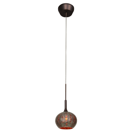 A large image of the Access Lighting 96980-12V-3 Bronze / Green Opaline