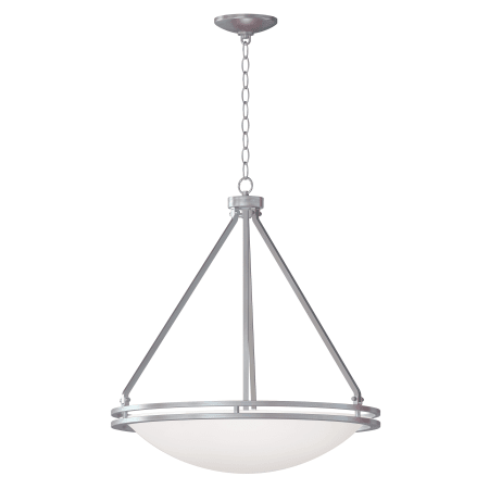 A large image of the Access Lighting C20463-CFL Brushed Steel / White