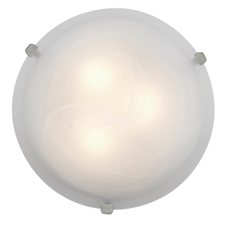 A large image of the Access Lighting 23019-CFL Brushed Steel / Alabaster