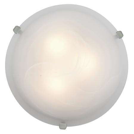 A large image of the Access Lighting 23020-CFL Brushed Steel / Alabaster