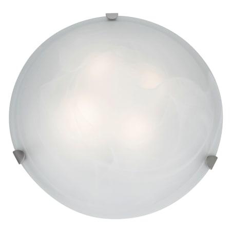 A large image of the Access Lighting 23021-CFL Brushed Steel / Alabaster