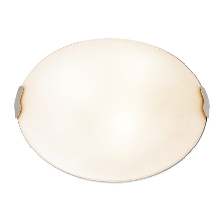 A large image of the Access Lighting 23024-CFL Brushed Steel / Textured Linen