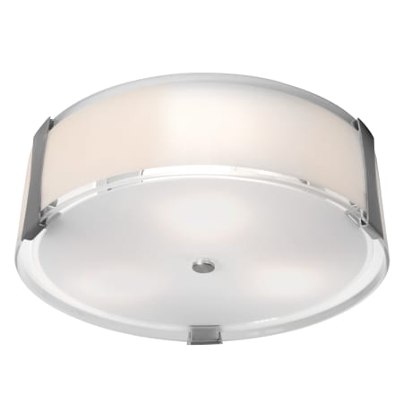 A large image of the Access Lighting 50121-CFL Brushed Steel / Opal