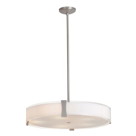 A large image of the Access Lighting C50124-CFL Brushed Steel / Opal