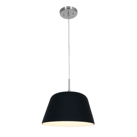 A large image of the Access Lighting 50170-CFL Brushed Steel / Black