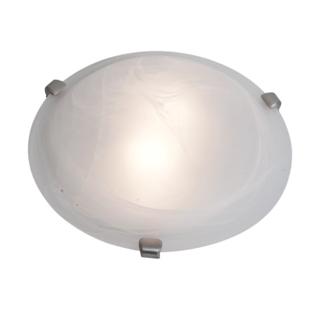 A large image of the Access Lighting 23019 Brushed Steel / Alabaster