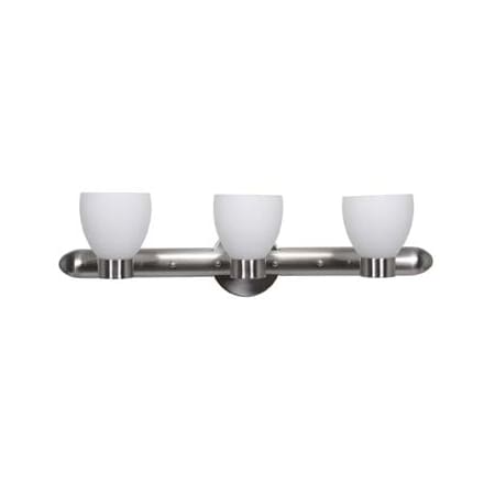A large image of the Access Lighting 23903 Brushed Steel / Opal