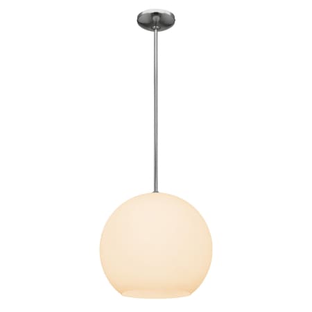 A large image of the Access Lighting 23952 Brushed Steel / Opal