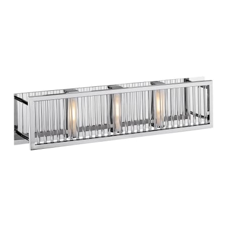 A large image of the Access Lighting 23973 Chrome / Clear Crystal