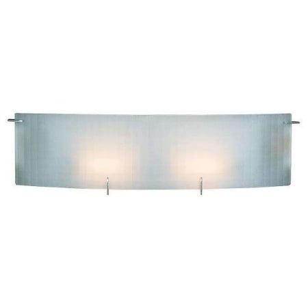 A large image of the Access Lighting C62052CHCKFEN1226BS Chrome/Checkered Frosted