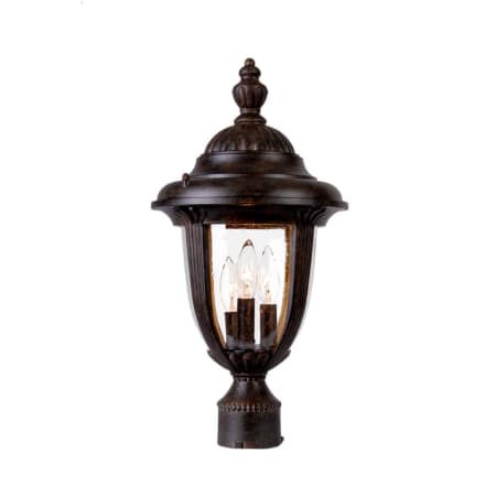 A large image of the Acclaim Lighting 3527 Black Coral / Clear Seeded Glass