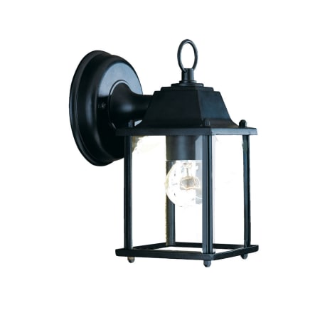 A large image of the Acclaim Lighting 5001 Matte Black / Clear Beveled Glass